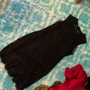 Black lacy dress